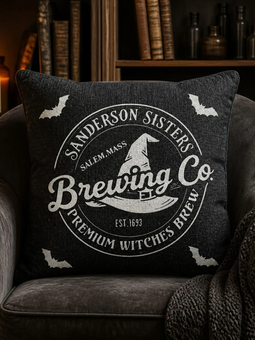 Sanderson Sisters Bed & Breakfast Decorative Halloween Pillowcase